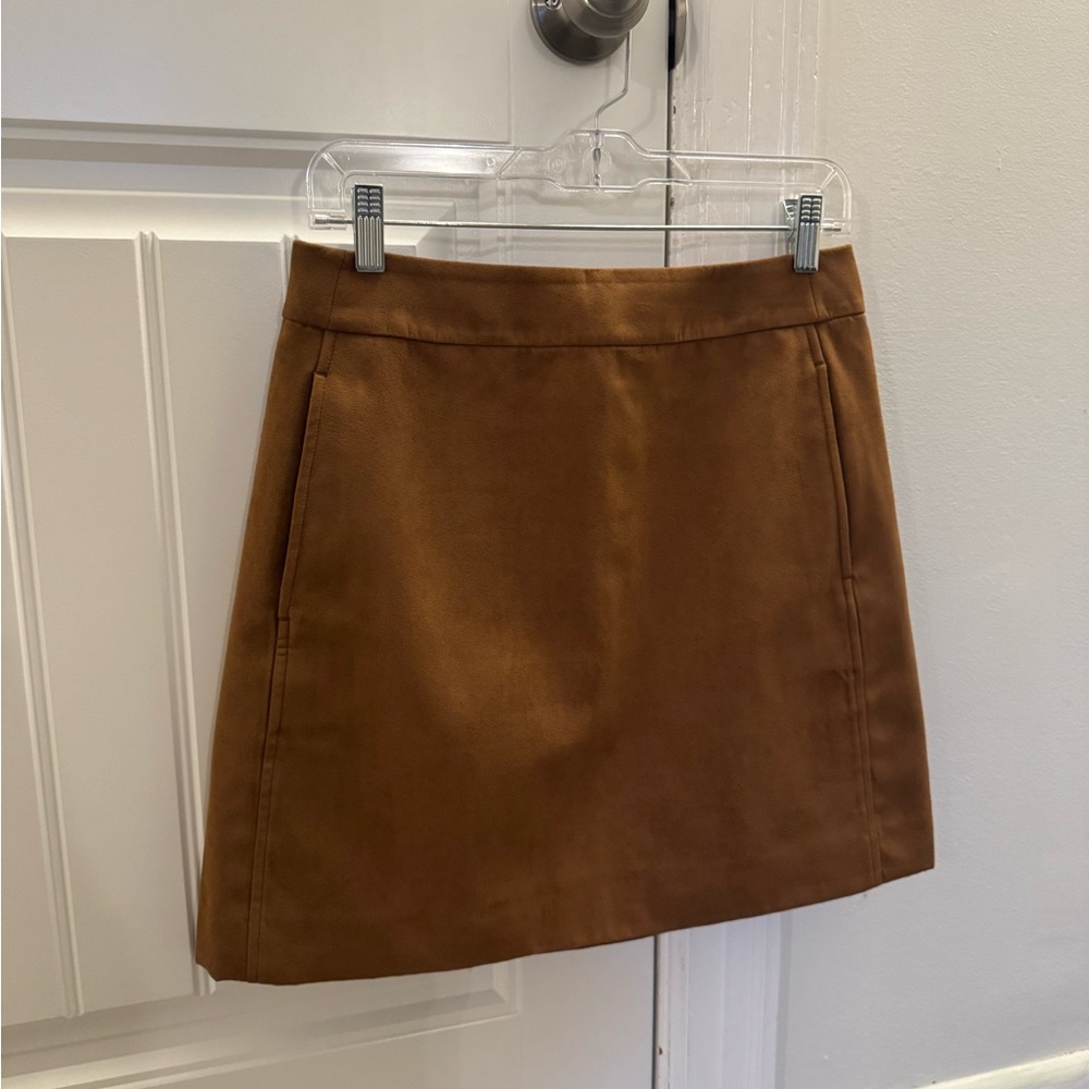 J. Crew Light Brown Suede Skirt